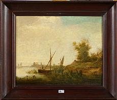 VAN GOYEN Jan (1596 - 1656). Entourage de. 