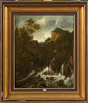 VAN RUISDAEL Jacob (1628 - 1682). Suiveur de. 