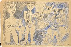 PICASSO Pablo (1881 - 1973). Attribué à. 