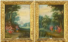 BREUGHEL Jan le Jeune (1601 - 1678). Attribués à. 