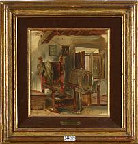 DE BRAEKELEER Henri (1840 - 1888). Attribué à. 
