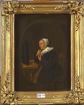 VAN BREKELENKAM Quiringh Gerritsz (vers 1620-1668). Atelier de ou suiveur de. 