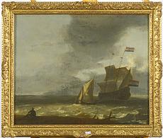 DE VERWER Justus (1626 - 1688). Entourage de. 