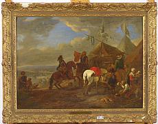 WOUWERMAN Philips (1619 - 1668). Entourage de. 